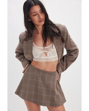 Free People Paradise Found Menswear Skort - Brown