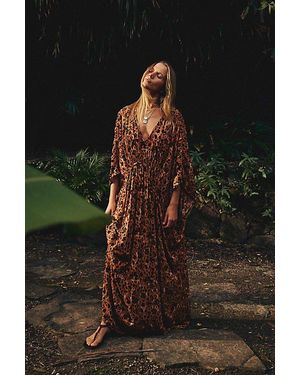 Free People Groovy Baby Maxi Kaftan - Black