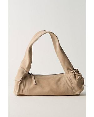Free People Soto East West Suede Shoulder Bag - Natural
