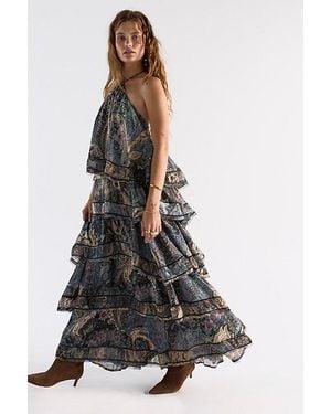 Free People Trapeze Cotton Silk Maxi Skirt Set - Multicolour
