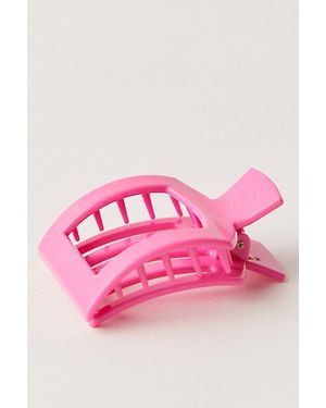 Teleties Small Flat Square Clip - Pink