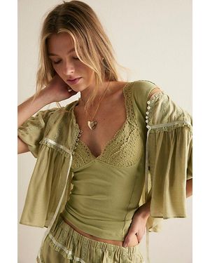 Intimately By Free People Blush Hour Tee By - Green