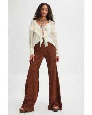 Urban Outfitters Suede Dream Pants - Brown