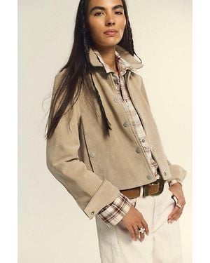 Free People Olivia Suede Jacket - Black