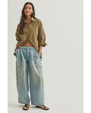 Free People Darcy Baggy Jeans - Blue