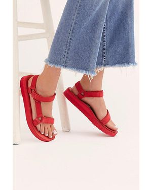 Free People Teva Midform Universal Leather Sandals - Red