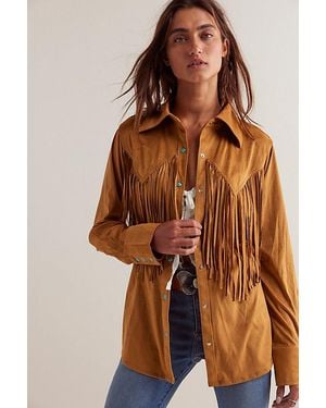 Wrangler X Lainey Wilson Fringe Shirt - Brown