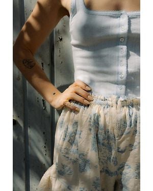 Intimately By Free People End Game Pointelle Tank Top By - Multicolour
