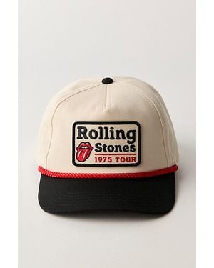 Free People Rolling Stones Band Baseball Hat - White