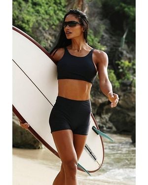 Strait The Label Roam Reversible Surf Top - Black