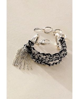 Free People Acadia Anklet With Tassel - Natural