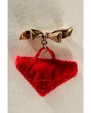 Free People Socialite Brooch - Red