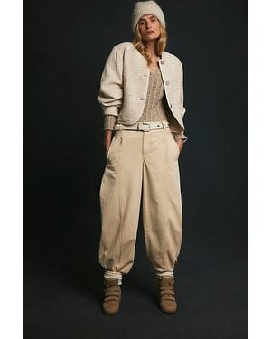 Free People Hit 'Em High Barrel Pants - Black
