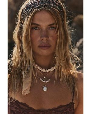 Free People Plated Waverly Necklace - Pink