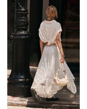 Intimately By Free People Lady Lux Midi Slip Skirt - Blue