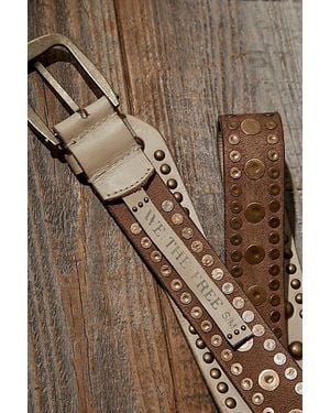 Free People Sola Stud Belt - Brown