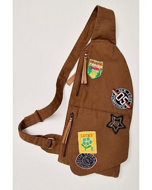 Free People Safari Canvas Crossbody - Brown