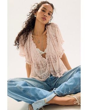 Free People In Your Dreams Lace Top - Blue
