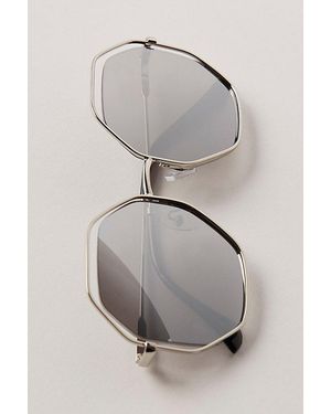 Free People Stevie Hex Sunglasses - Gray