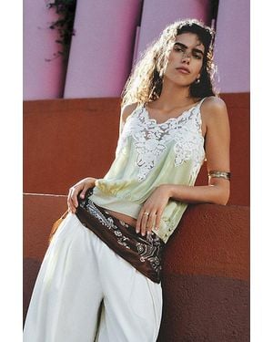 Free People Reya Lace Top - Green