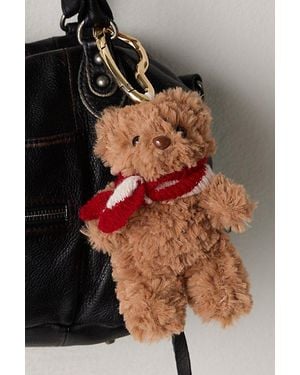 Free People Fuzzy Bear Bag Charm - Multicolour