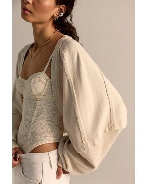 Free People Shrug It Off Sweatshirt - Brown