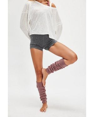 Free People Cable Leg Warmers - Grey