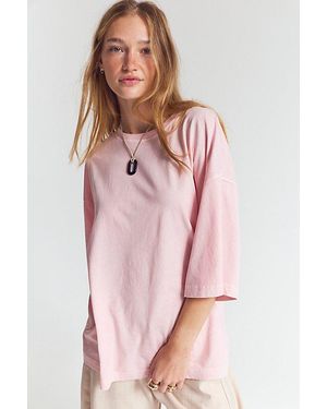 Free People Perfect Oversized Tee - Pink