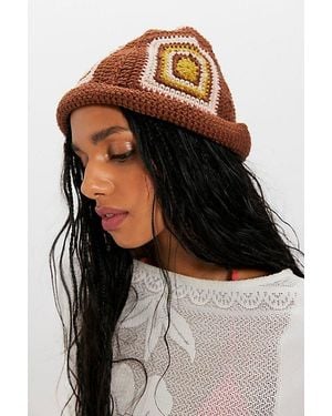 Free People Sofie Crochet Bucket Hat - Black