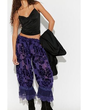 Free People Forever Young Burnout Pants - Blue