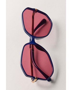Free People Jerry Oversized Sunglasses - Pink