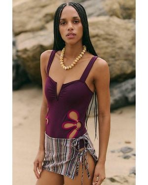 Follow Suit Flora One-Piece Swimsuit - Black