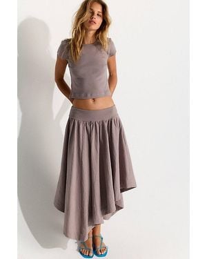 free-est Annette Tee Skirt Set By - Grey