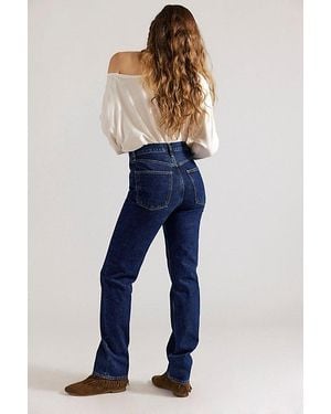 Agolde 90S Pinch Waist Long Jeans - Blue