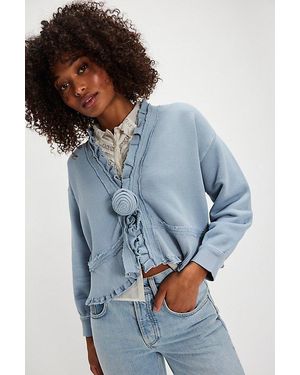 Free People Spring Fling Sweatshirt - Blue