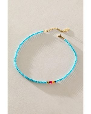 Meredith Waterstraat Stone Necklace - Blue
