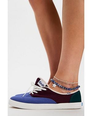 Keds Champion Canvas Lace-Up Sneakers - Blue