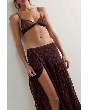 Free People That's A Wrap Maxi Slip Skirt - Multicolor