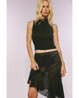 Intimately By Free People True Angel Embellished Half Slip - Green