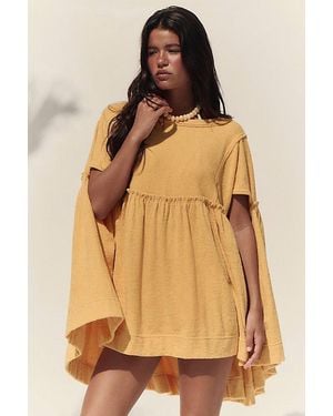 Free People Poolside Terry Poncho - Natural