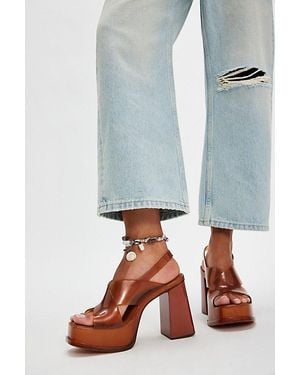 Melissa Dance Slingback Heels - Blue