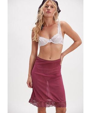 Free People All Or Nothing Half Slip By - Red