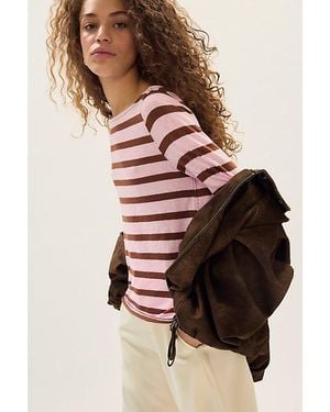 Free People Most Loved Striped Long Sleeve - Multicolour