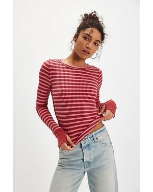 Free People Pretty Little Thermal - Red