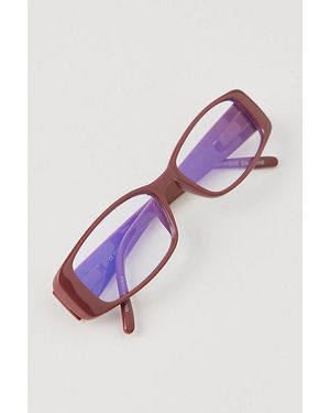 Free People Megan Rectangle Light Glasses - Purple