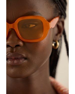 Free People Alta Square Sunglasses - Orange