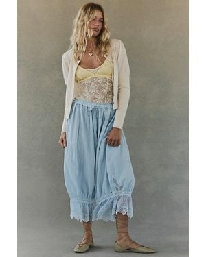 Intimately By Free People Forever Young Bloomer Trousers By - Blue