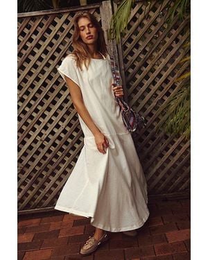 free-est Tierney Linen Maxi Dress By - Brown