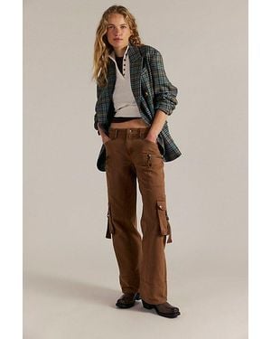 Free People Sedona Low-Rise Pants - Natural
