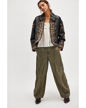 Free People Sylvie Barrel Trousers - Green